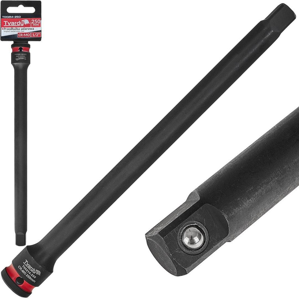 Подовжувач ударний головки "Tvardy" з хром-молібденової сталі (Cr-Mo)  1/2" довжиною 250 мм Киев - изображение 2