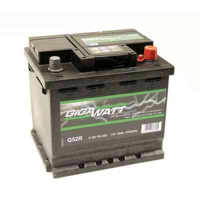 Акумулятор автомобільний GigaWatt 52А (0185755200) Вінниця