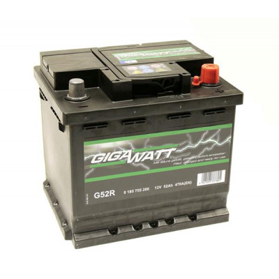 Аккумулятор автомобильный GigaWatt 52А (0185755200) Винница - изображение 3