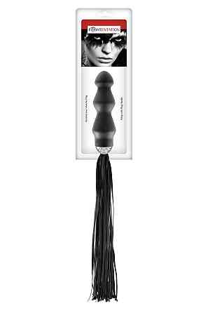 Флоггер с ручкой - анальным плагом Fetish Tentation Whip with Plug Handle Sex Aura Киев
