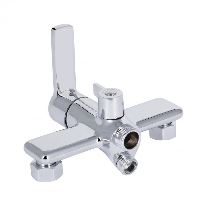 Смеситель для ванны с длинным поворотным изливом, c душевым гарнитуром Qtap Taurus QTTAU260CRM45663 Chrome Харьков - изображение 4