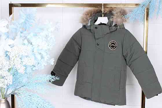 Детская зимняя куртка на мальчика 128-134 на холофайбере Николаев