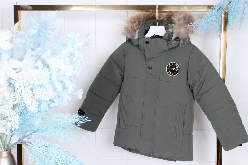 Детская зимняя куртка на мальчика 128-134 на холофайбере Николаев - изображение 1