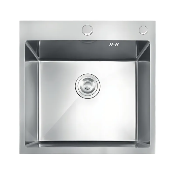 Мийка з нержавіючої сталі MIXXUS MH5050 DECOR SS COLOR з покриттям NANO-SILVER (3.0/0.8), колір нержавійка MI7040 Харків