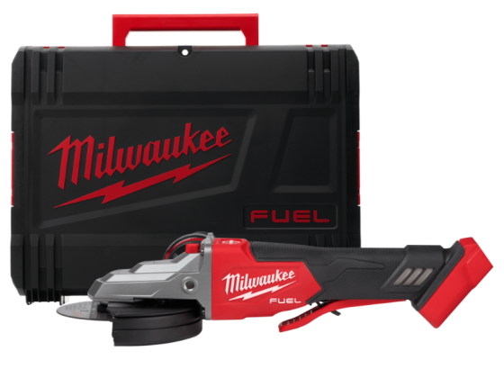 Кутошліфувальна машина MILWAUKEE 125 мм с плоским редуктором M18FSAGF125XPDB-0X (+ рукоятка, зах. кожух, безкл. гайка, 2 зах. Ек Одеса