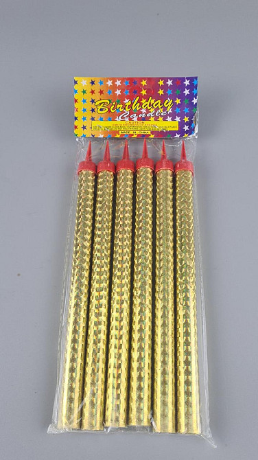 Фейерверк для торта (холодный фонтан), 20 см 6 шт (1 пачка) Харьков - изображение 1