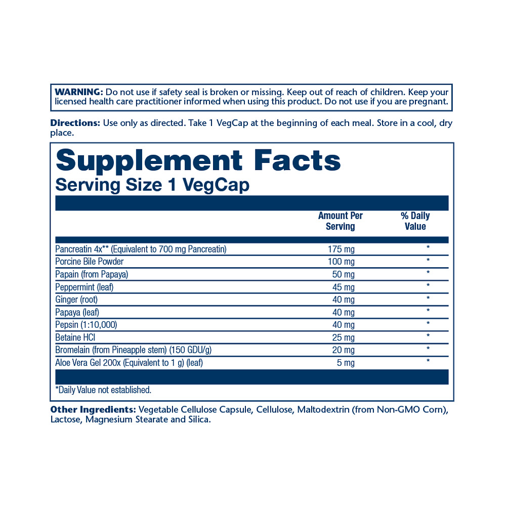 Смесь ферментов для облегчения пищеварения Solaray Super Digestaway 180 капсул Луцк - изображение 2