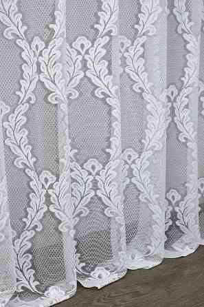 Тюль VR-Textil 716т Жакард Білий 300х270 см (40-980) Київ