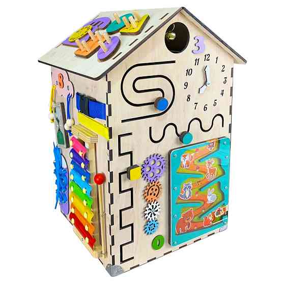 Розвиваюча іграшка Бізікуб "Будинок" TG200333 натуральний, 55х30 см Вінниця