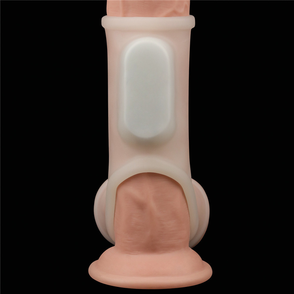 Насадка на член - Vibrating Silk Knights Ring With Scrotum Sleeve White Sex Aura Киев - изображение 3