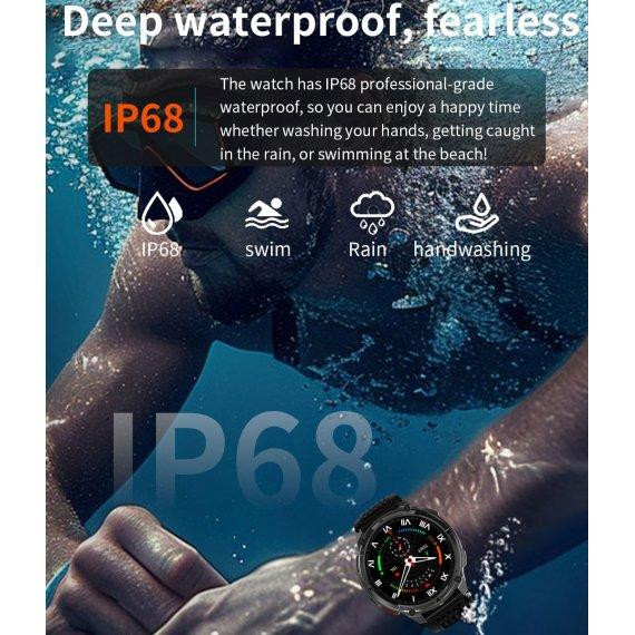 Часы умные наручные Smart Helicopter с компасом и LED-фонариком Черный Киев - изображение 10