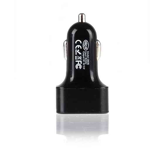 Зарядне в прикурювач 3USB 12/24В Alca чорний, 510510 Київ