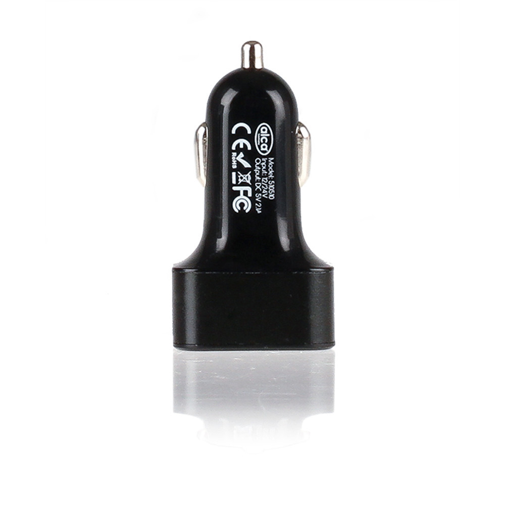 Зарядне в прикурювач 3USB 12/24В Alca чорний, 510510 Київ - фото 2