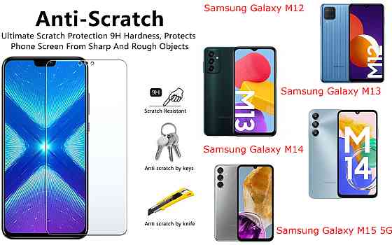 Защитное стекло NeoGlass для Samsung Galaxy M12, M13, M14, M15 5G – ультрапрозрачное и устойчивое Киев