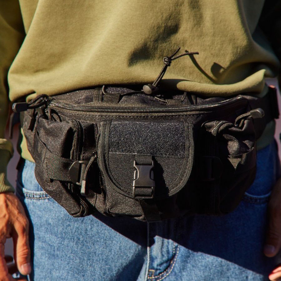 Нагрудная сумка мужская тактическая черная, Нагрудная сумка мужская тактическая тканевая EC-31 Львов - изображение 5
