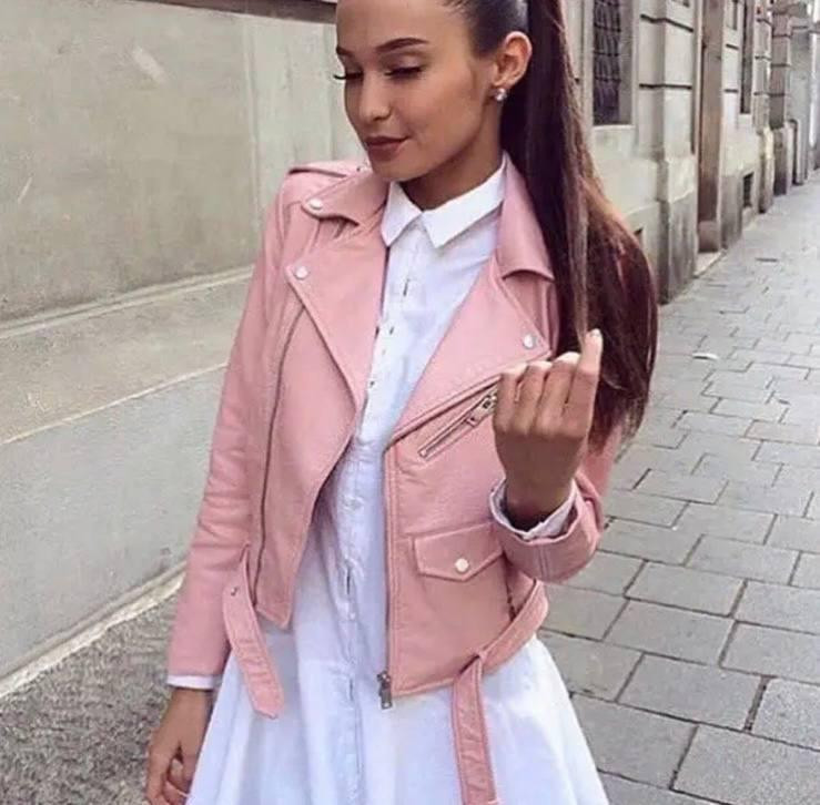 Куртка косуха жіноча весна/осінь Рожевий XL Харків - фото 1