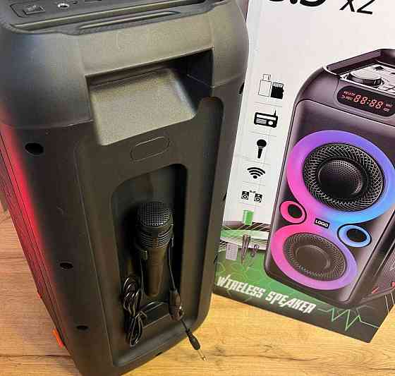 КАЧЕСТВО Колонка Bluetooth TTD-2809 20Вт с караоке и пультом и подсвет. Киев