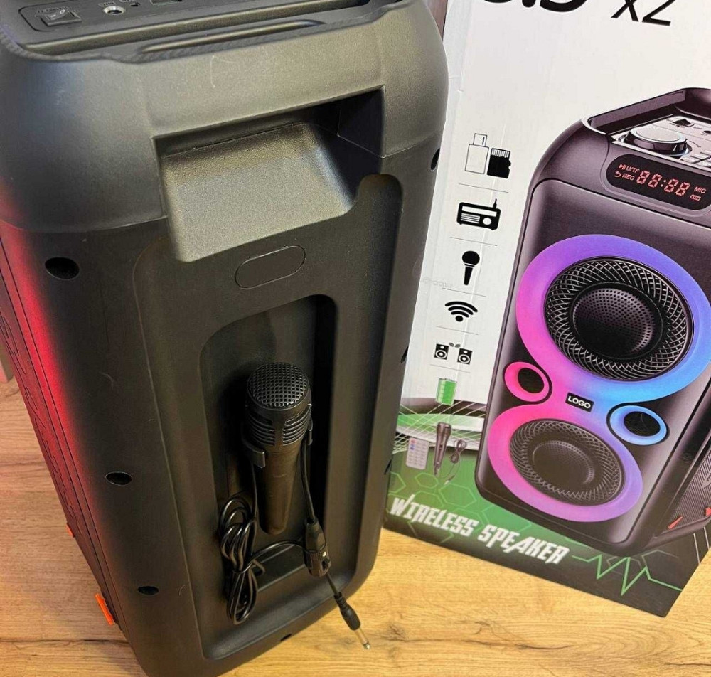 ЯКІСТЬ Колонка Bluetooth TTD-2809 20 Вт із караоке та пультом і підсвіткою. Київ - фото 4