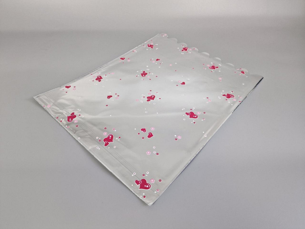 Пакет с рисунком для упаковки подарков   (30*40) №431 (1) фольгированный (ажурный) 