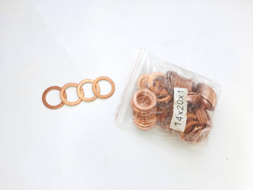 Мідні шайби 14х20х1 100 од. Винница - изображение 1