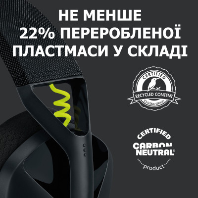 Навушники Logitech G435 Lightspeed Wireless Gaming Headset Black (981-001050) Вінниця - фото 9