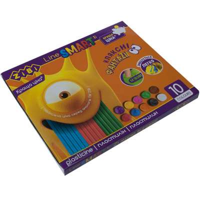 Пластилін ZiBi Smart Line 10 кольорів, 200 г (ZB.6223) Вінниця - фото 1