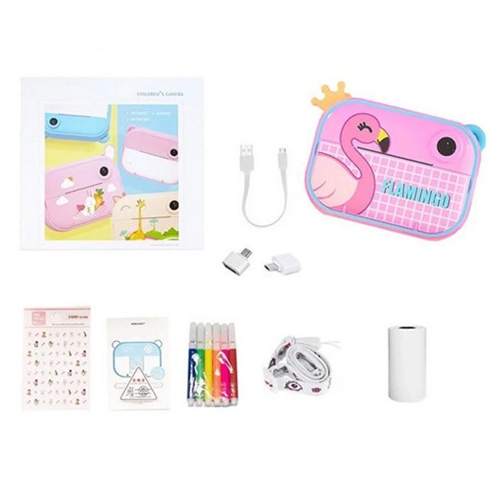 Детский фотоаппарат мгновенной печати YT008 PINK FLAMINGO с поддержкой microSD TC-43 Львов - изображение 7