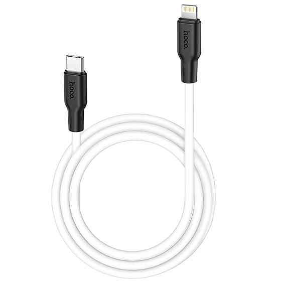 Кабель HOCO X21 Plus Type-C to iP 3A, 20W, 1m,  black and white Київ