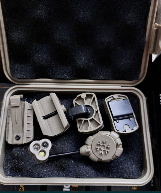 Тактический фонарь на шлем Night Evolution (белый + красный + ИК свет) Койот Винница - изображение 4