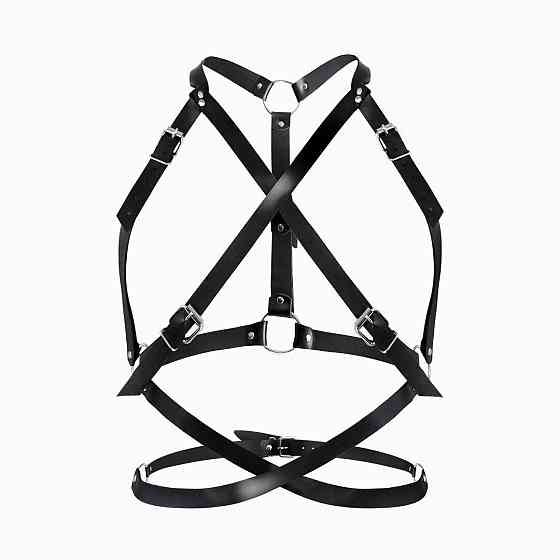 Портупея жіноча Art of Sex - Agnessa Leather harness, Чорний XS-M Sex Aura Київ