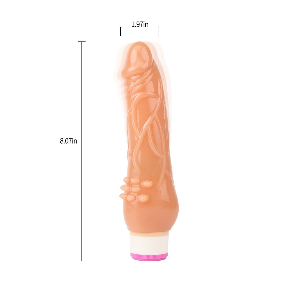 Вибратор реалистичный, рельефный Chisa Basic Luv Theory Beginner Rider, бежевый Sex Aura Киев - изображение 8