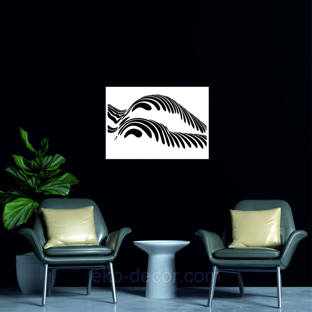 Декоративне настінне Панно  «Дівчина» , Декор на стіну 50*35 см, Білий Київ - фото 3