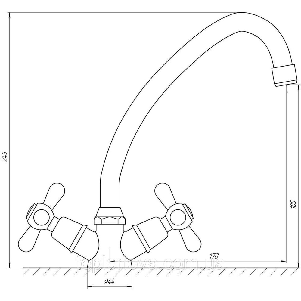 Смеситель для кухни Globus Lux GB-SHARM-0104-00 Черновцы - изображение 3