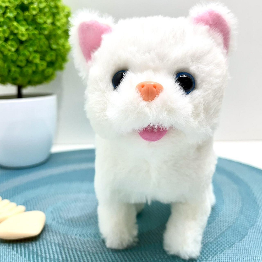 Кошеня інтерактивне ходить видає звуки ворушить хвостиком в рюкзаку Білий (777-23C) Чернігів - фото 9