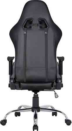 Геймерське крісло Defender Ultimate поліуританове з RGB підсвічуванням (Чорне) Вінниця