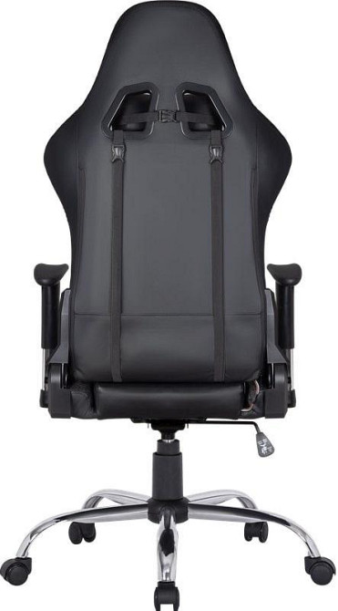 Геймерське крісло Defender Ultimate поліуританове з RGB підсвічуванням (Чорне) Вінниця - фото 6