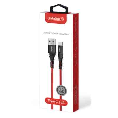 Дата кабель USB 2.0 AM to Type-C 1.2m CBRNYT1 Red Intaleo (1283126559464) Винница