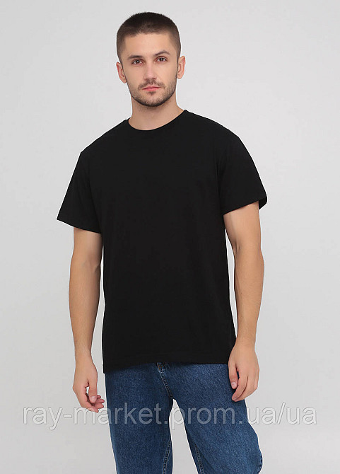 Футболка базова щільна Stedman Comfort-T чоловіча чорна (ST2100-BLO) XXL Київ - фото 1