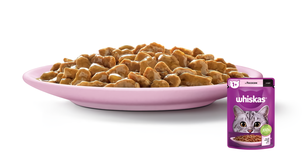 Вологий корм Whiskas (Віскас) з лососем в соусі для дорослих кішок 85 г Вінниця - фото 4