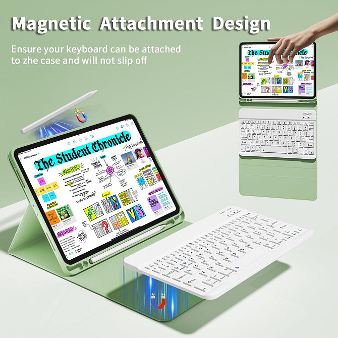 Чехол с клавиатурой для iPad Air 11-inch(M2) 2024/ iPad Air 5 2022/Air 4 2020 10.9/iPad 4-го покол. 10.9 / iPad Pro 11 2018 Днепр - изображение 4