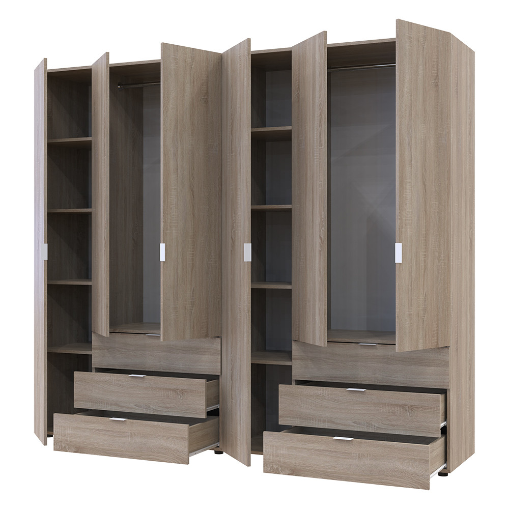 Комплект шаф для одягу Doros Гелар (2 шт.) 232,4х49,5х203,4 см Дуб сонома (DRS-011112) Дніпро - фото 2