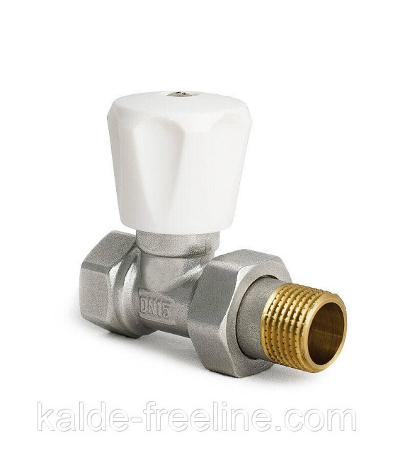 Кран радіаторний (вентильний) KOER KR.903 прямий 1/2" з американкою Харків - фото 1