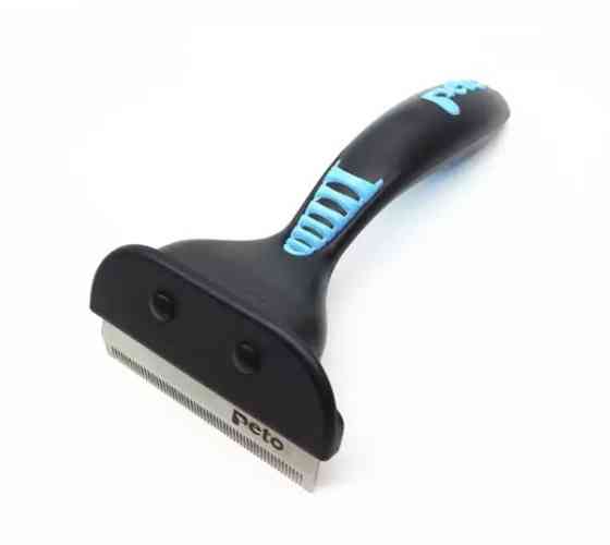 Расческа для кошек и собак Peto, щетка для животных, цвет голубой, размер 16*8см Киев