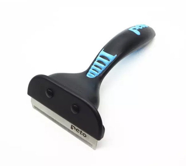 Расческа для кошек и собак Peto, щетка для животных, цвет голубой, размер 16*8см Киев - изображение 1