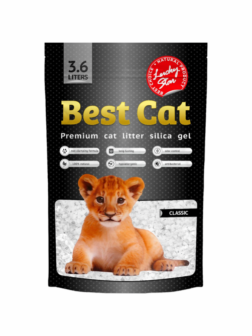 Силикагелевый наполнитель Бест Кэт Best Cat White для кошачьего туалета, 3.6 л (1.8 кг) Винница - изображение 1