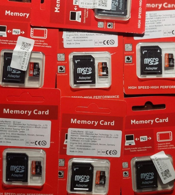 У Наявність! Карта пам'яті Xiaomi sd 128 Гб у пакованні високошвидкісна. Київ - фото 1