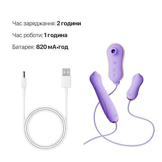 Набор 3в1 Zalo – UNICORN Set Violet, виброяйцо, пульсатор, вакуумный стимулятор Sex Aura Киев