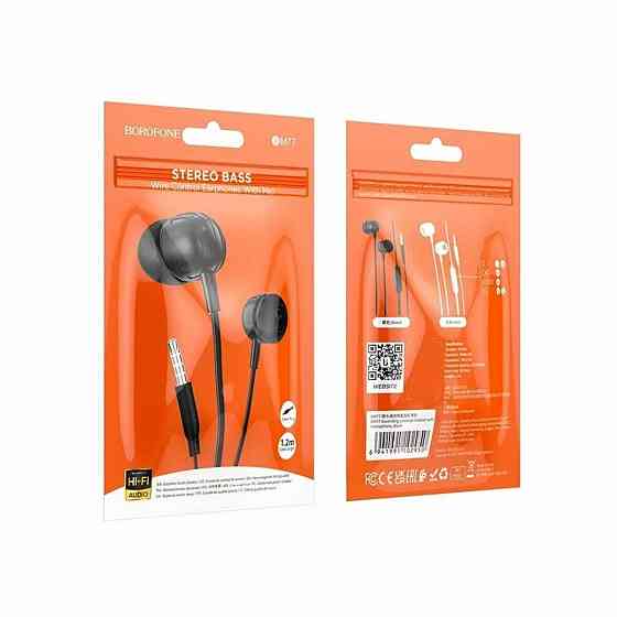 Навушники BOROFONE BM77 Ascending universal headset with microphone Black Київ