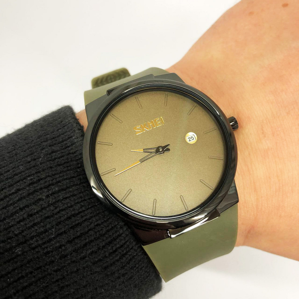 Брендовые мужские часы на подарок SKMEI 1509AG, Элегантные часы для мужчин кварцевые мужские TK-12 Львов - изображение 11