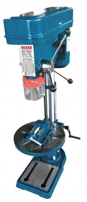 Вертикально-свердлильний верстат SR-2087 з тисками, 3570 Вт, 12 швидкостей, хід патрона 80 мм, патрон 16 мм Одеса - фото 2